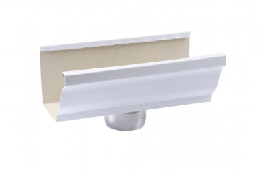 Naissance cylindrique D70 gouttière aluminium blanc G300