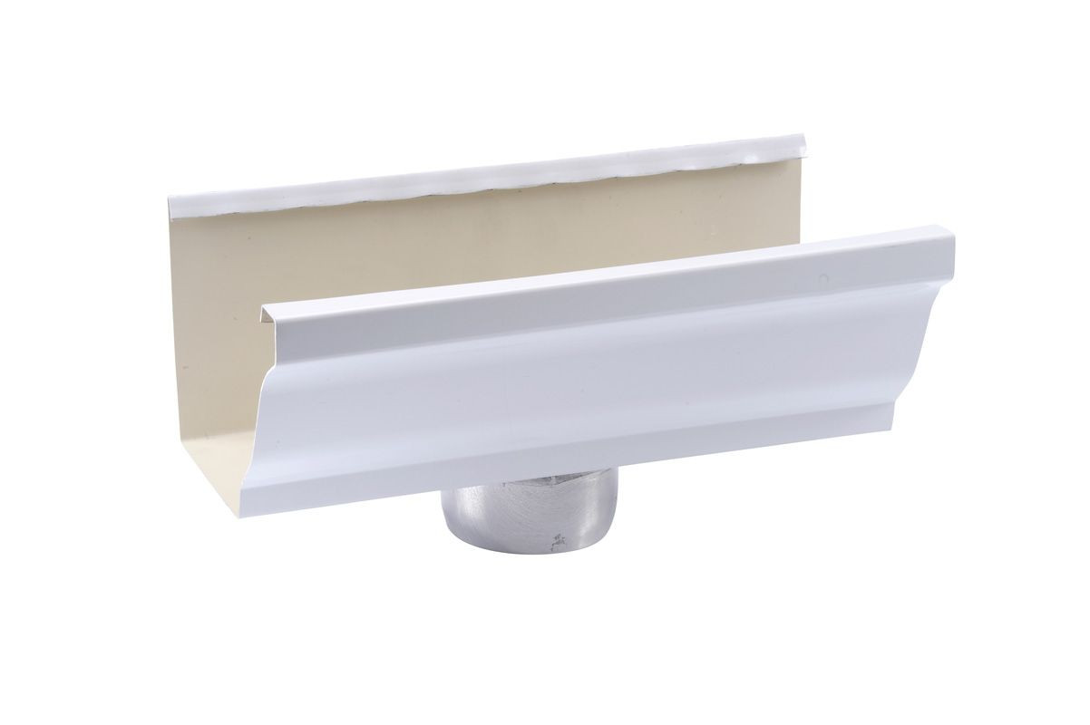 Naissance cylindrique D70 gouttière aluminium blanc G300