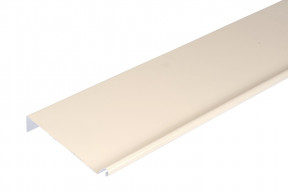 Bande de rive biseau ALUMINIUM SABLE - 2M