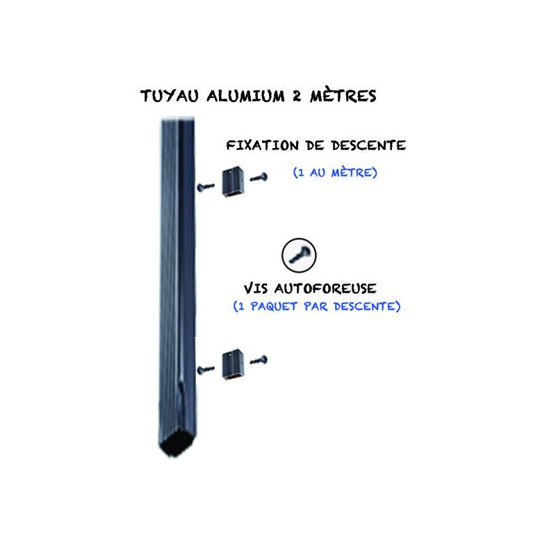 Vis autoforeuse aluminium blanc X 10