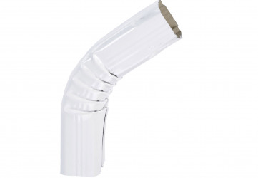 Coude frontal (B) extérieur  72 ° aluminium blanc 60X80