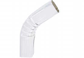 Coude frontal (B) extérieur  72 ° aluminium blanc 60X80
