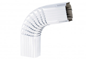 Coude latéral (B) extérieur 72° aluminium blanc 60X80