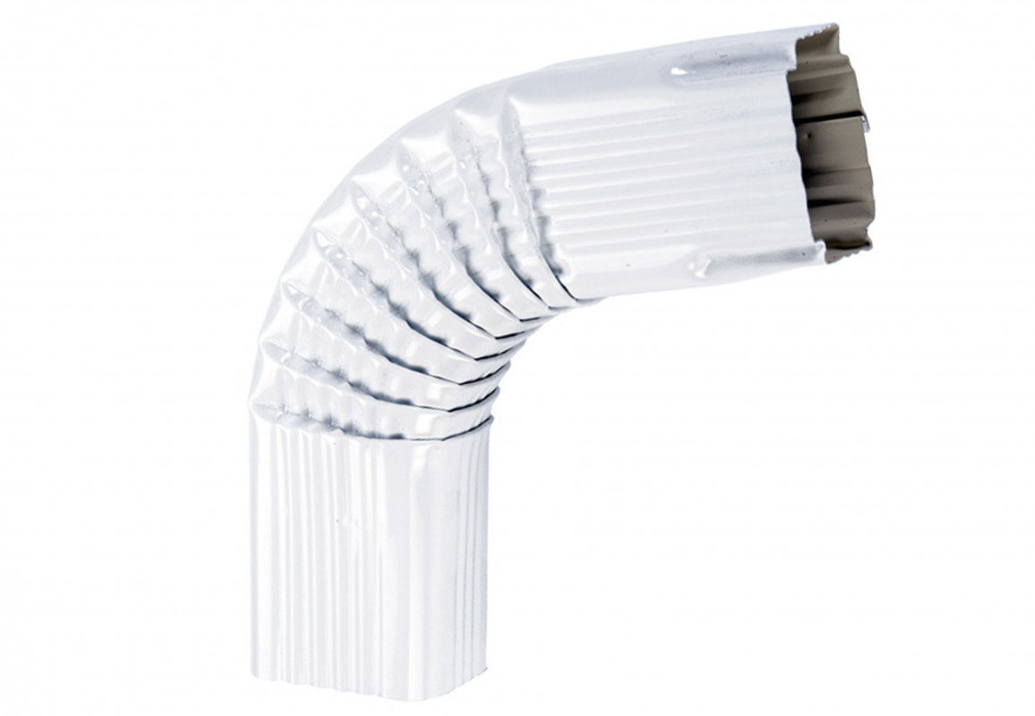 Coude latéral (B) extérieur 72° aluminium blanc 60X80