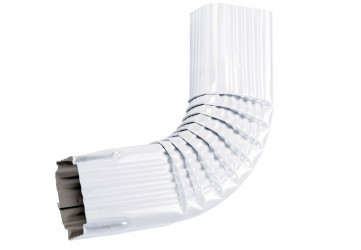 Coude latéral (A) intérieur 72° aluminium blanc 60X80