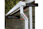 Coude frontal (B) extérieur aluminium blanc Coude frontal (B) extérieur aluminium blanc