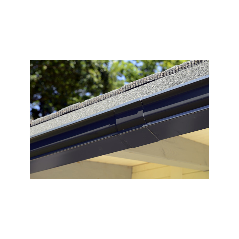 Jonction de gouttière PVC gris toiture inf. à 71m2 - gris ❘ Bricoman