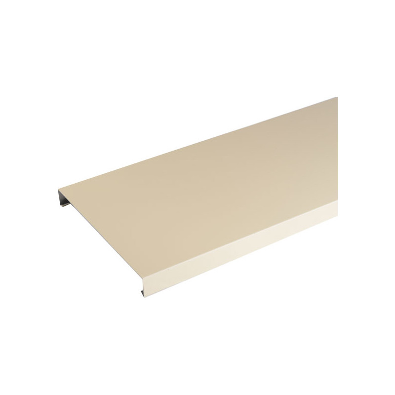 Couvertine aluminium sable 2 mètres pour muret ou toit terrasse