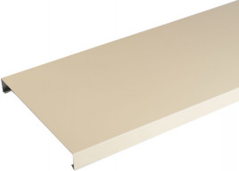 Couvertine aluminium sable 2 mètres pour muret ou toit terrasse