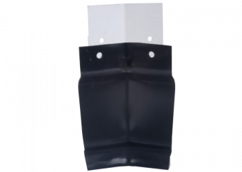 Angle intérieur 90° gouttière aluminium noir G300
