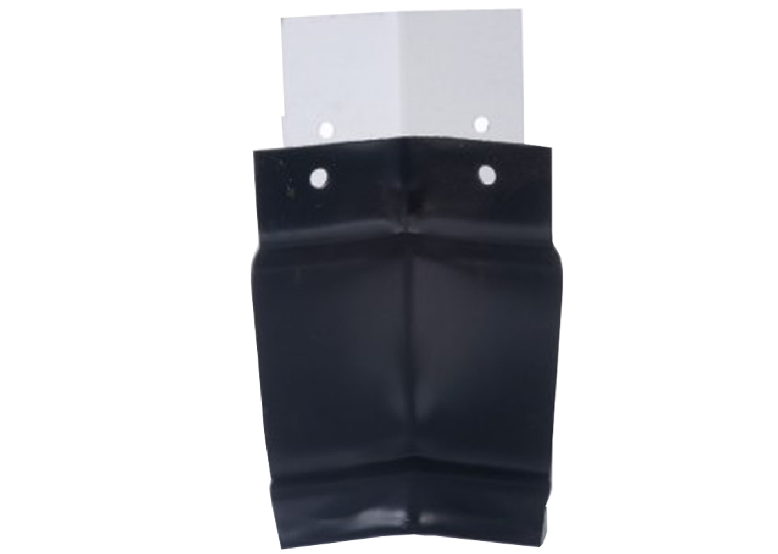 Angle intérieur 90° gouttière aluminium noir G300