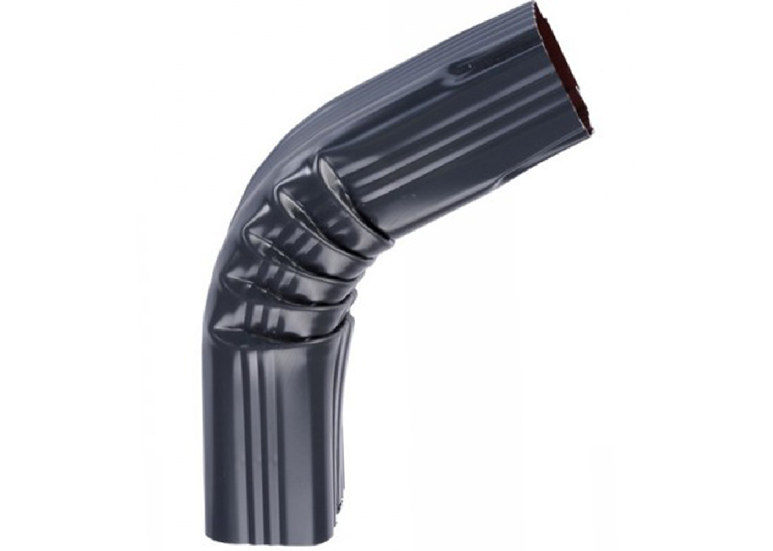 Coude frontal (B)  extérieur aluminium Gris ardoise 60X80