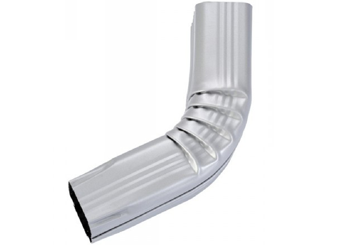 Coude frontal (A) intérieur aluminium gris métal 60X80