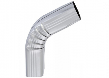 Coude frontal (B)  extérieur aluminium gris métal 60X80