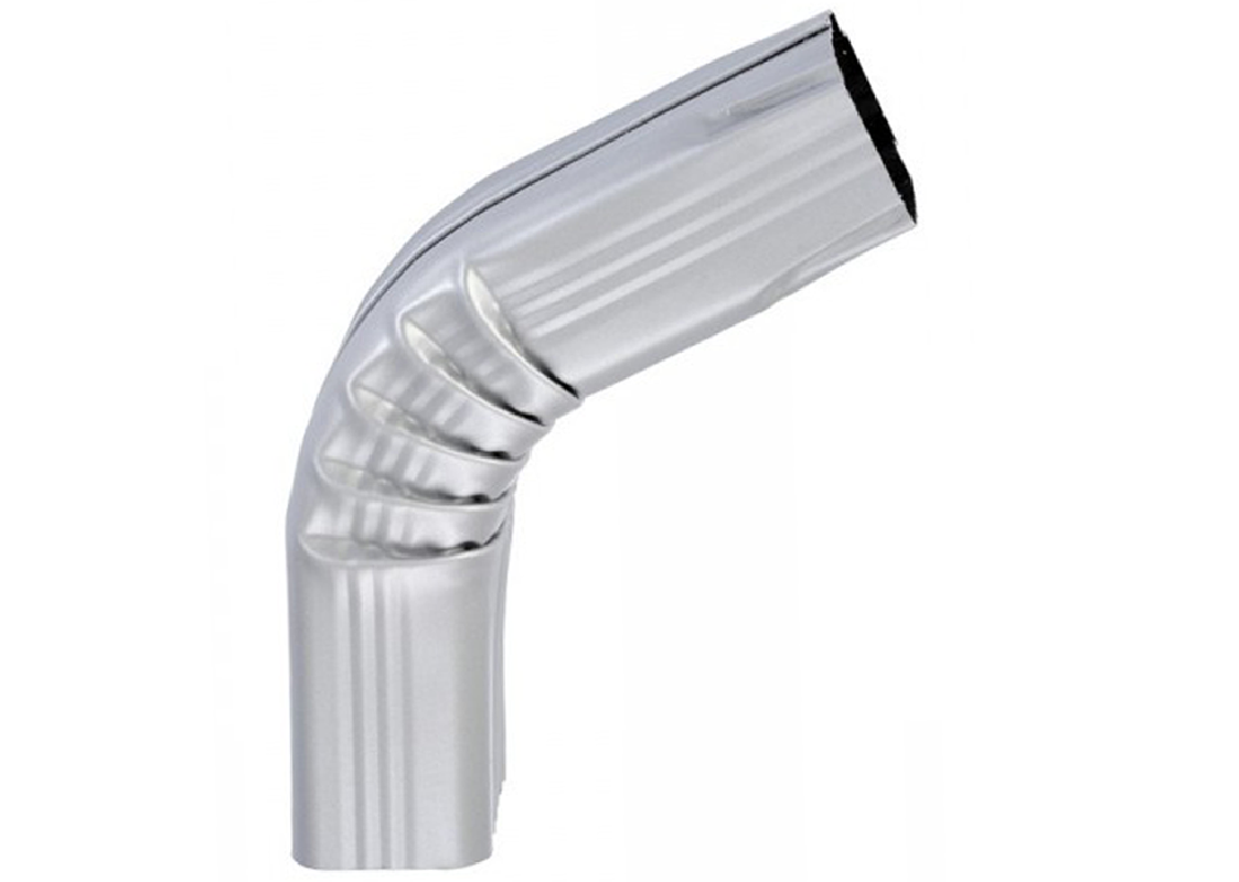 Coude frontal (B)  extérieur aluminium gris métal 60X80