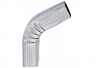Coude frontal (B)  extérieur aluminium gris métal 60X80