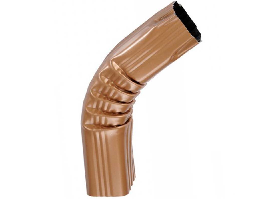 Coude frontal (A)  intérieur aluminium miel 60X80