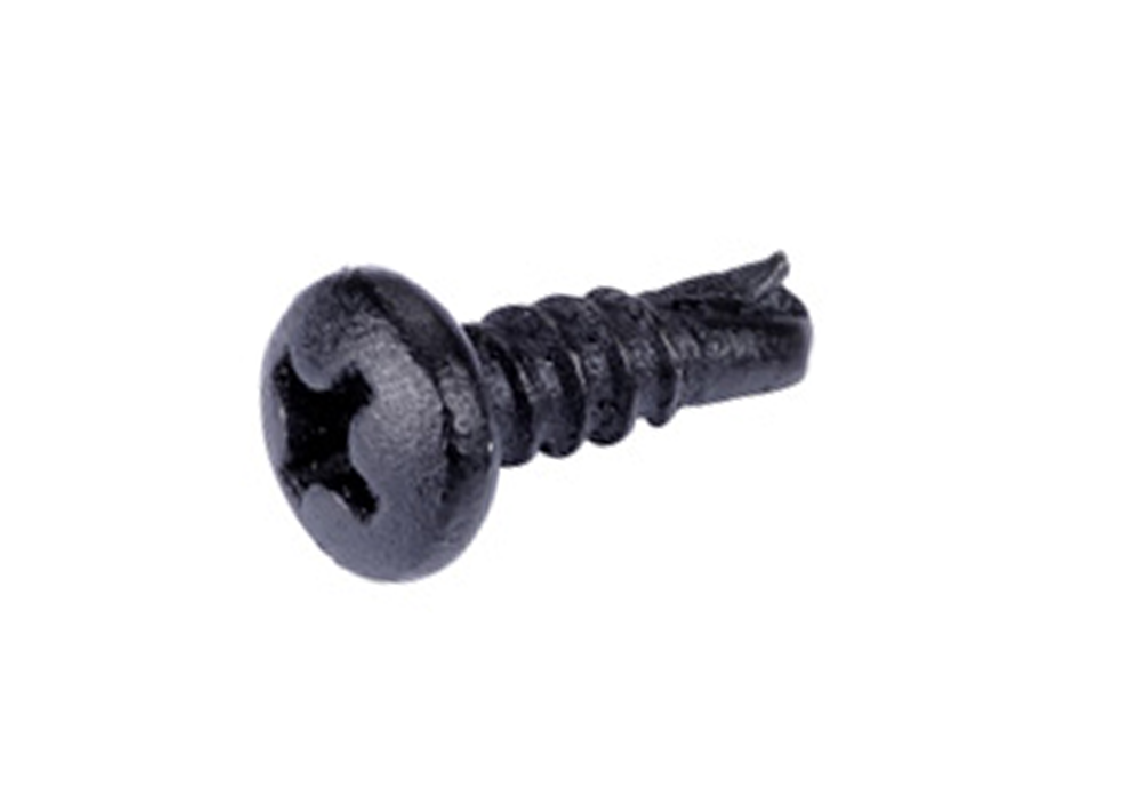 Vis auto-foreuse noir RAL 9005 pour gouttière Alu ou couvertine