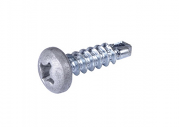 Vis auto-foreuse gris métal RAL 9006  pour gouttière Alu ou couvertine