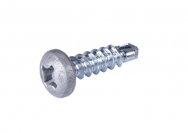 Vis auto-foreuse gris métal RAL 9006  pour gouttière Alu ou couvertine