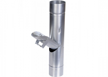 Récupérateur d'eau clapet zinc 80 mm