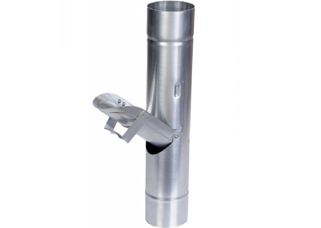 Récupérateur d'eau clapet zinc 80 mm