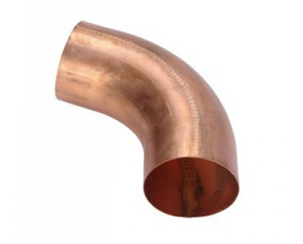 Coude cuivre cintré 80 mm mâle/femelle