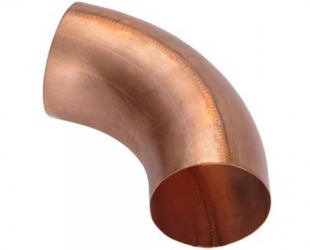 Coude cuivre cintré 100 mm mâle/femelle