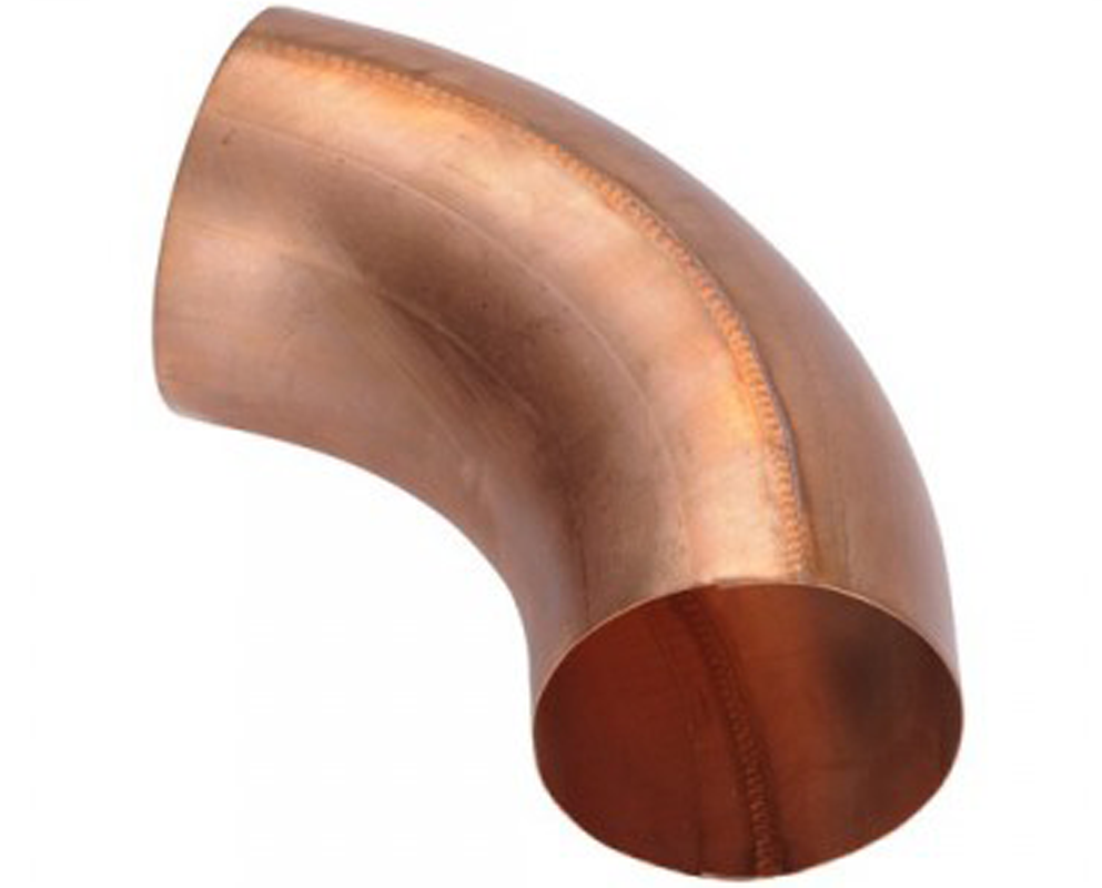 Coude cuivre cintré 100 mm mâle/femelle