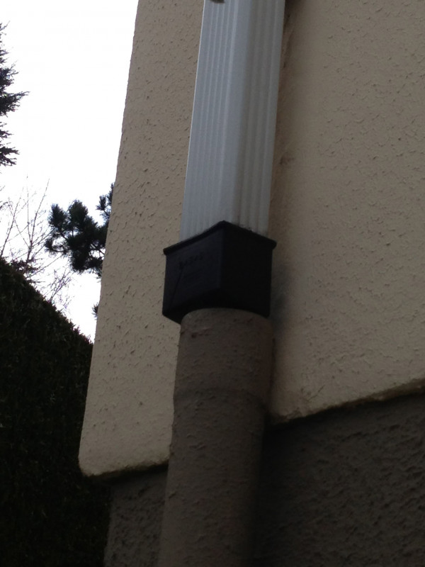 Adaptateur Cylindrique gris ardoise PVC diam 80