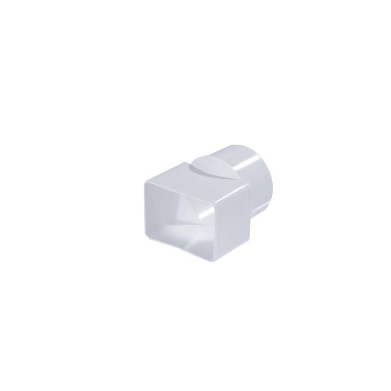 Adaptateur Cylindrique blanc PVC diam 80