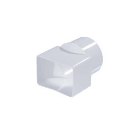 Adaptateur Cylindrique blanc PVC diam 100