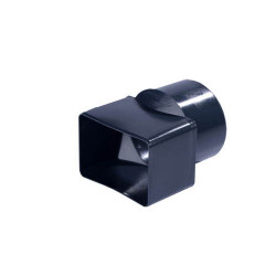 Adaptateur Cylindrique gris ardoise PVC diam 100