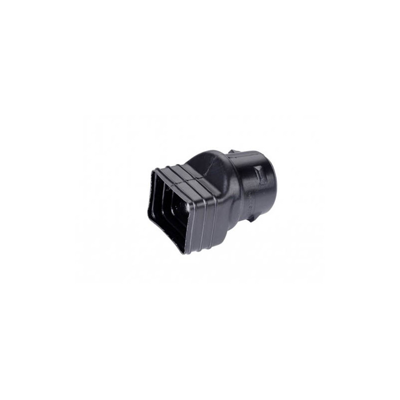 Adaptateur Cylindrique noir PVC diam 80