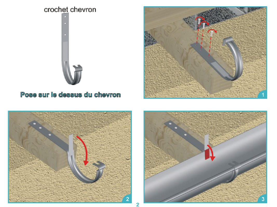 Crochet Rouen cuivre 33