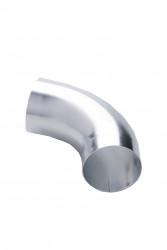 Coude zinc cintré 80 mm mâle/femelle