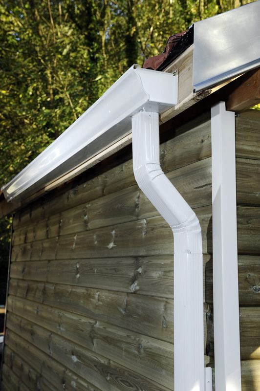 Gouttière Aluminium gris métal G300 - 3 mètres