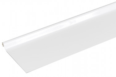 Bande de rive astragale ALUMINIUM BLANC - 2M