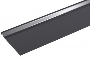 Bande de rive astragale ALUMINIUM GRIS ARDOISE - 2M