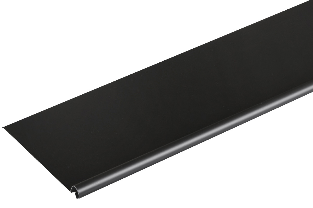 Bande de rive astragale ALUMINIUM NOIR - 2M