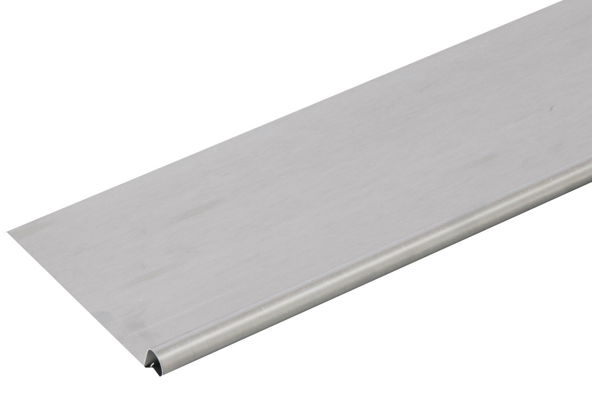 Bande de rive astragale ALUMINIUM GRIS METAL - 2M