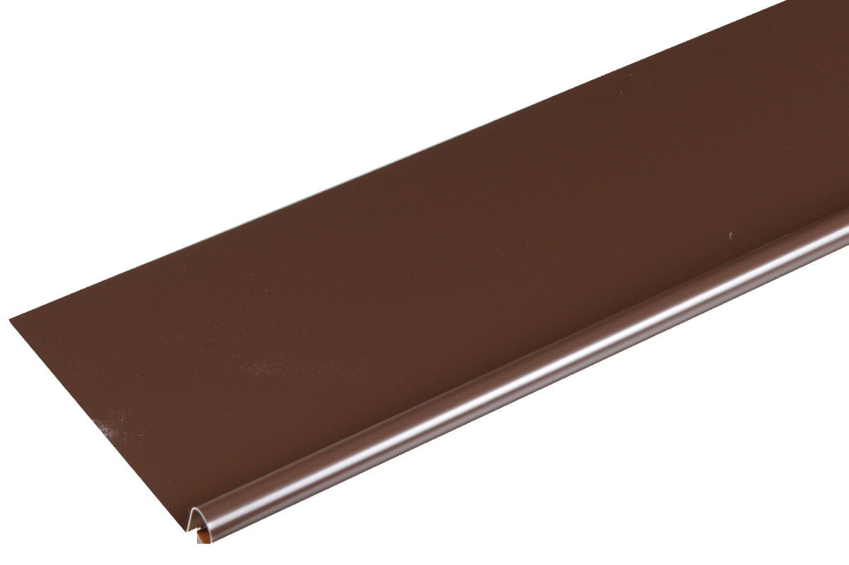 Bande de rive astragale ALUMINIUM BRUN - 2M