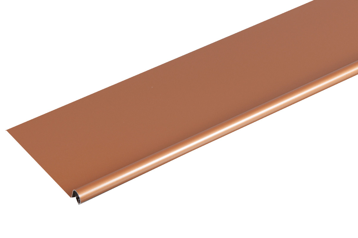 Bande de rive astragale ALUMINIUM MIEL - 2M