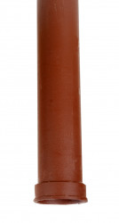 Dauphin fonte droit rouge 100 mm - 1 mètre