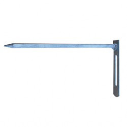 Fixation de tige à pointe acier galvanisé