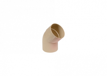 Coude 67° M/F PVC sable 80