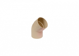 Coude 67° M/F PVC sable 80