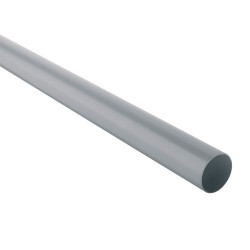 Tuyau de descente PVC gris 80 - 2 mètres