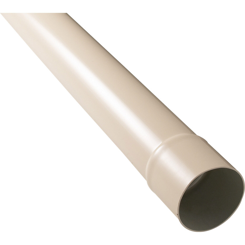 Tuyau de descente PVC sable 80 - 2 mètres