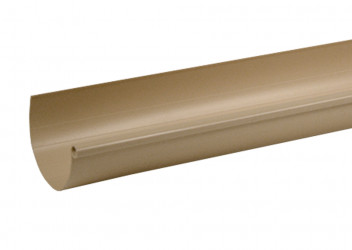 Gouttière PVC Sable demi-ronde dev 25 - 2 mètres